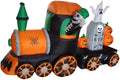 7 ft Halloween Skeleton Train Inflatable with LED Lights