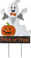 32 in Lighted Halloween Ghost Yard Stake with Timer