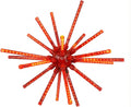 20 in Red LED Meteor Burst Hanging Star, 224 Lights