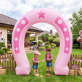 9 ft Western Horseshoe Party Arch Inflatable with LED Lights