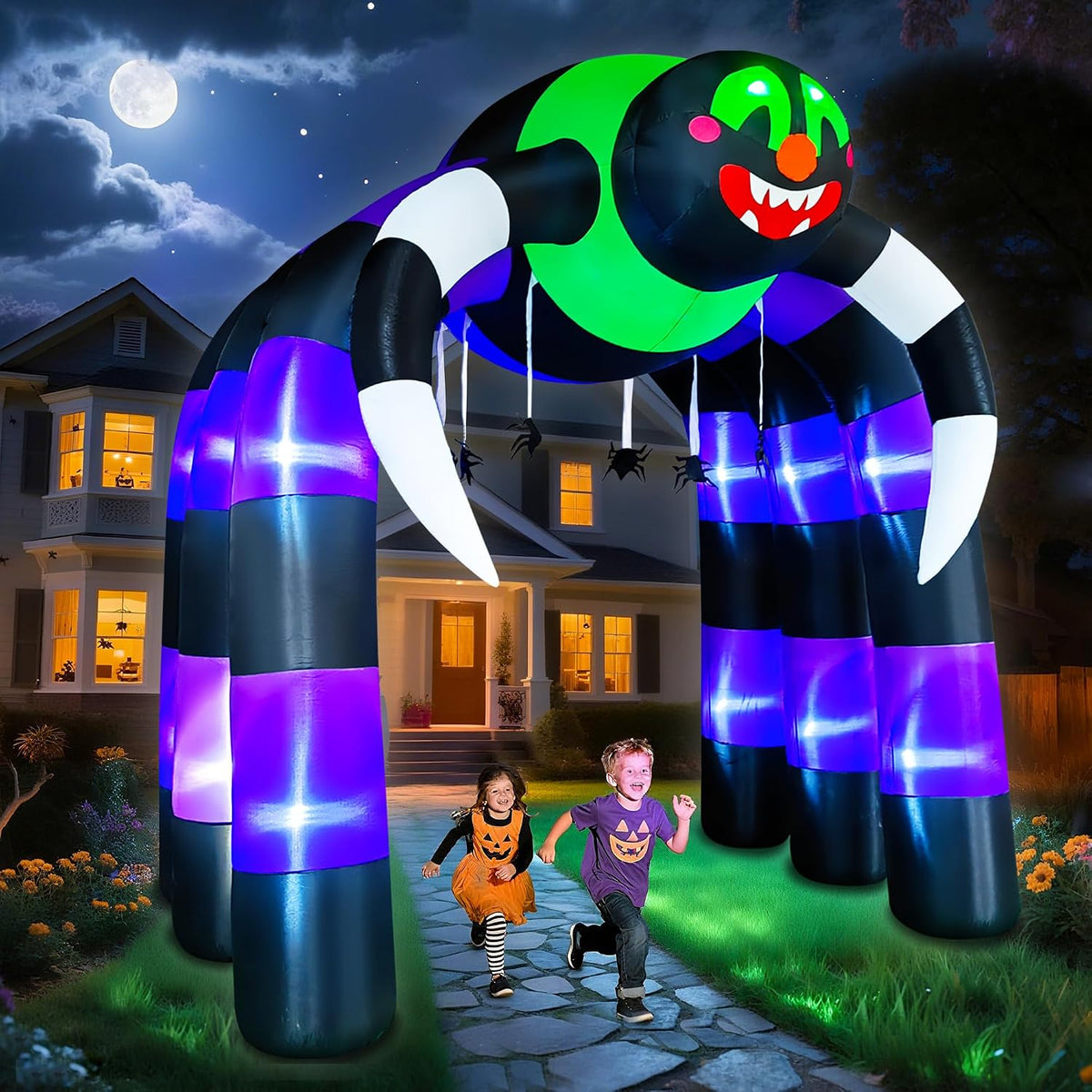 10 ft Giant Halloween Spider Arch Inflatable