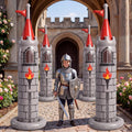 4-Pack 6.2 ft Castle Birthday Party Inflatables