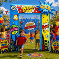 9 ft Comic Book Hero Party Arch Inflatable with LED Lights