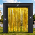7.8 ft Black and Gold Fringe Party Arch Inflatable