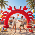 9 ft Crab Summer Party Arch Inflatable with LED Lights